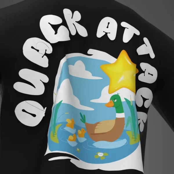 Quack Attack Puff Oversized T-Shirt - Image 4