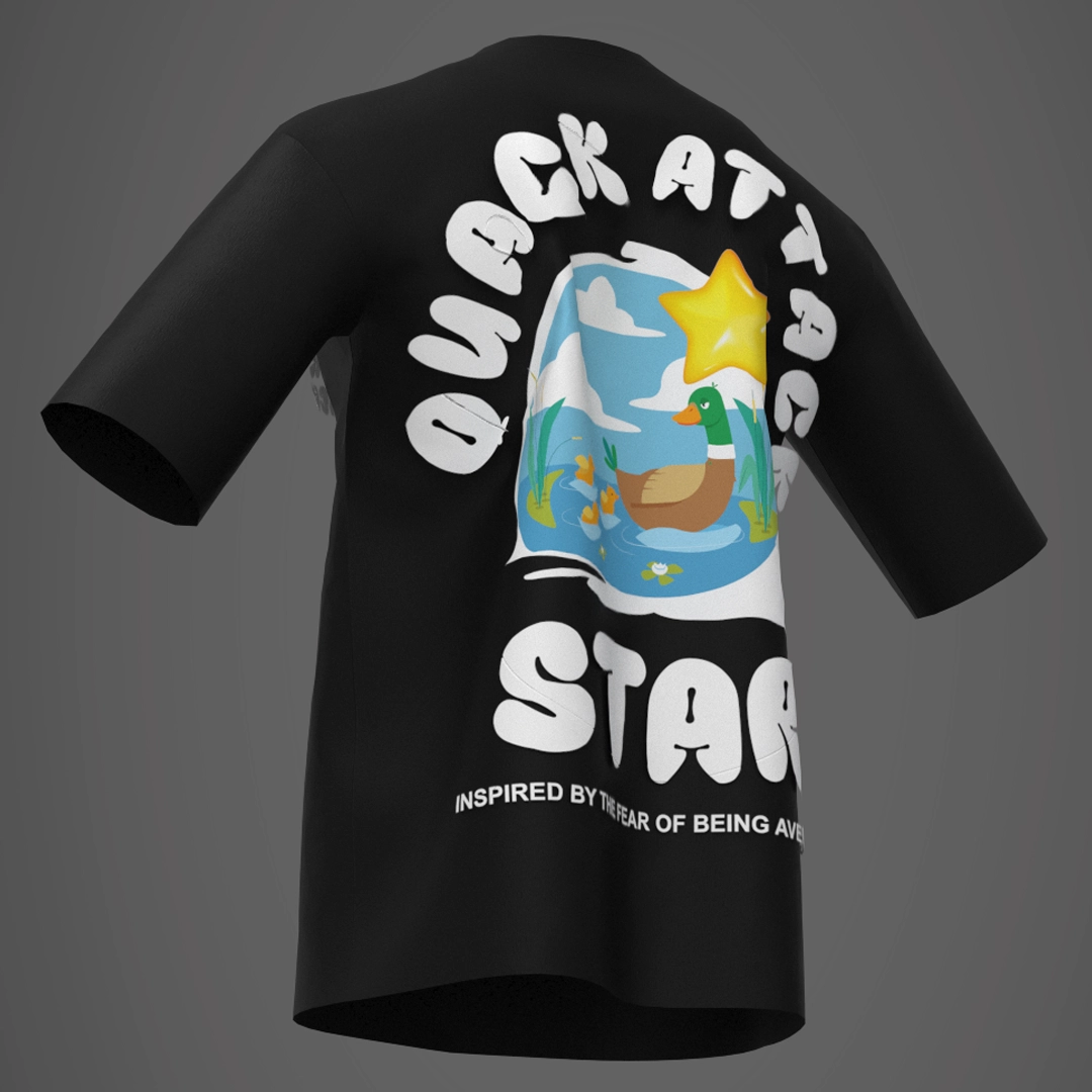 Quack Attack Puff Oversized T-Shirt