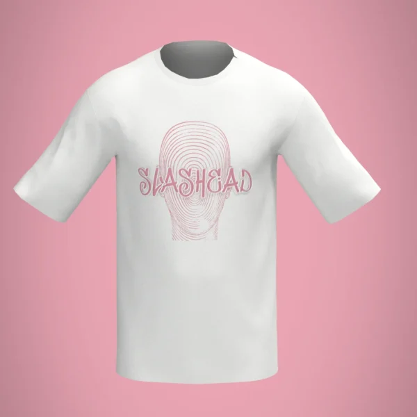 Slashead Pink Puff Oversized T-Shirt - Image 5