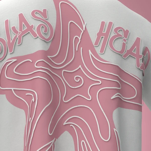 Slashead Pink Puff Oversized T-Shirt - Image 3