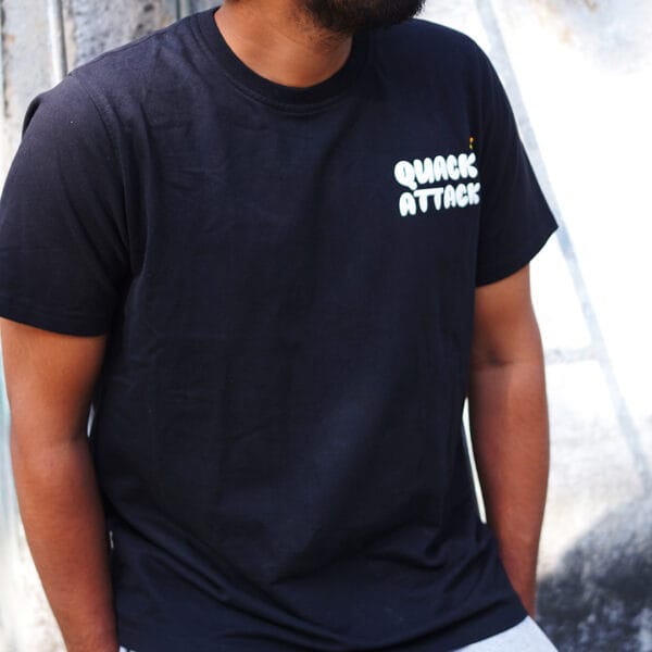 Quack Attack Black T-Shirt - Image 7